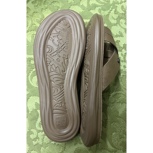 Blowfish Malibu Sandals Toasted Gold Slip On Sz 7.5 New - Picture 5 of 6